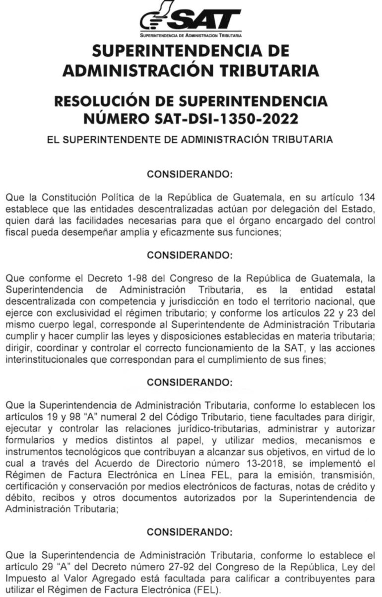 FEL Obligatorio Para Todos Los Pequenos Contribuyentes - Colon Consultores